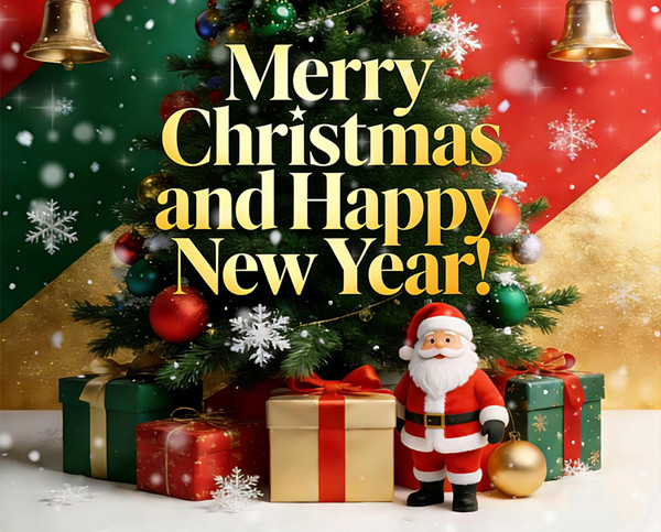 Auguri di Buone Feste: Buon Natale e Felice Anno Nuovo!